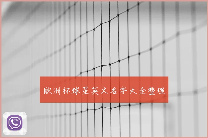 欧洲杯球星英文名字大全整理